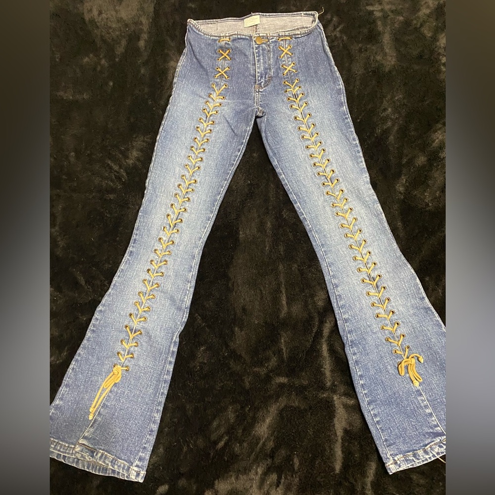 MUDD lace up jeans
